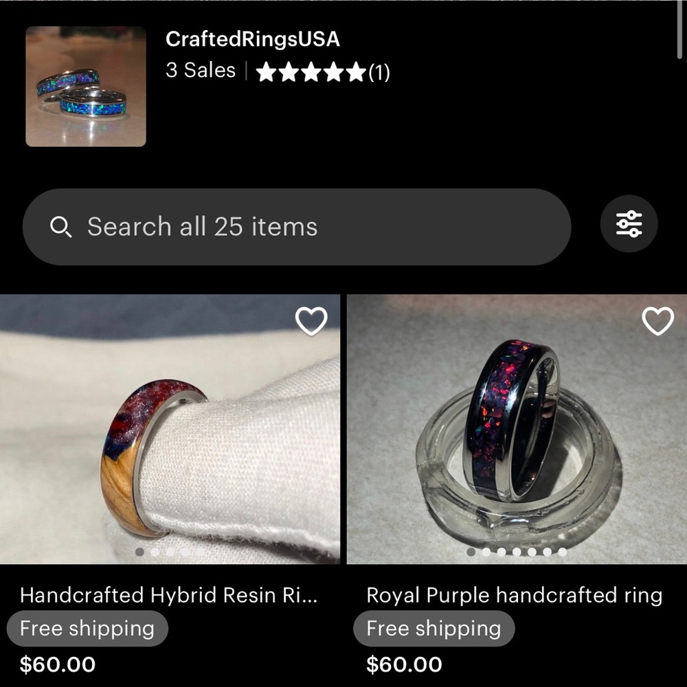 handcrafted rings